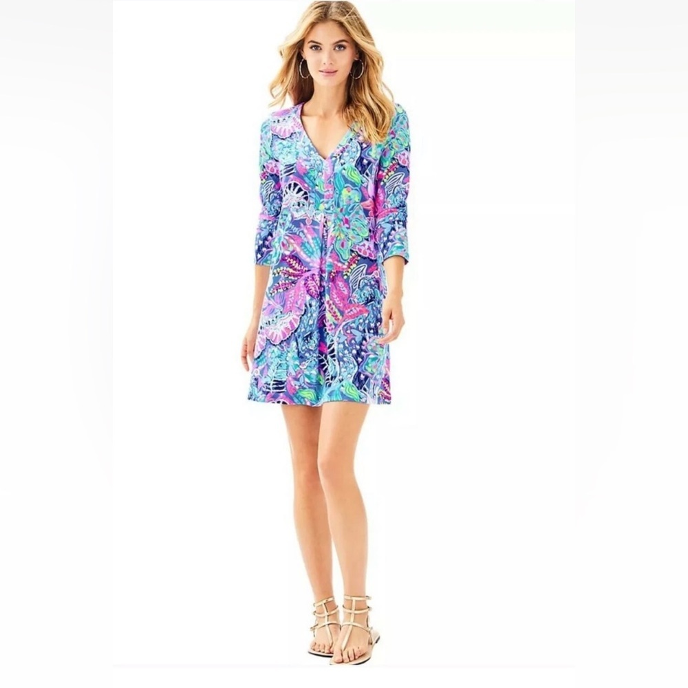 Lilly Pulitzer Amina dress fantasy garden print size xsmall